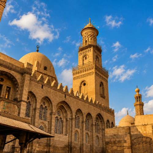 Private Cairo City Tour with Nile Felucca Ride featuring the Egyptian Museum, Tahrir Square, and a traditional felucca sailing experience on the Nile River in Cairo, Egypt